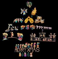 Angarrack Christmas Lights Tree Twelve Days of Christmas